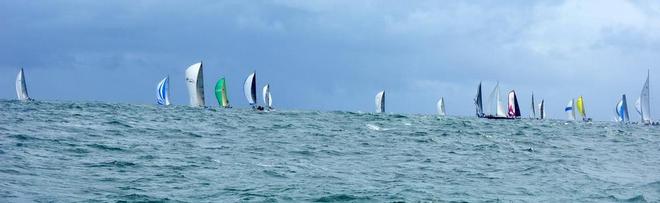 Offshore fleet looking for wind © Peter Hackett
